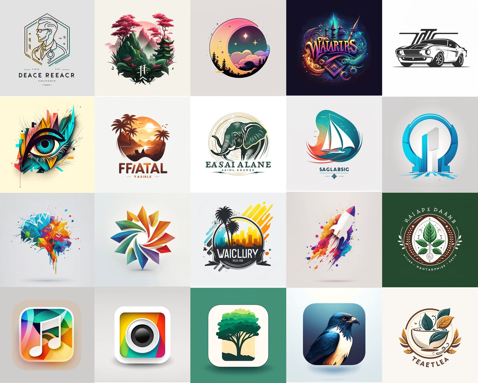 80 Prompts logos for Midjourney - Midjourney Prompts